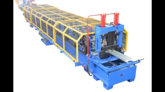 Structure de profil d'ossature en acier métallique Entrepôt de bâtiment Changement automatique CZ Purlin Perforateur Profilage à froid Making Machine pour maison préfabriquée